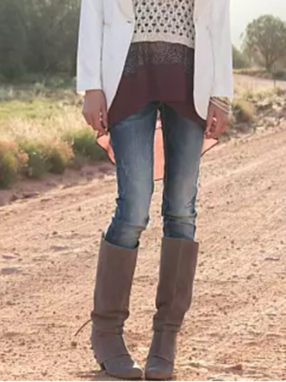 BKE Tall Back Corset Lace Boot
